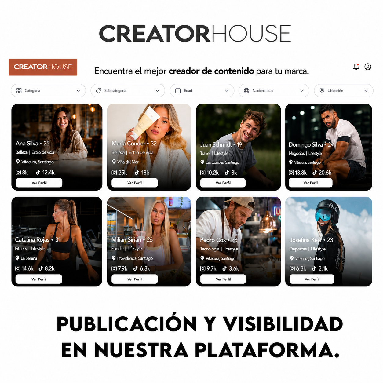 Inscripción por 3 meses Creator House 2026. $6.663/mes.